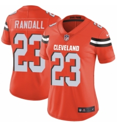 Women's Nike Cleveland Browns #23 Damarious Randall Orange Alternate Vapor Untouchable Limited Player NFL Jersey