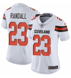 Women's Nike Cleveland Browns #23 Damarious Randall White Vapor Untouchable Elite Player NFL Jersey