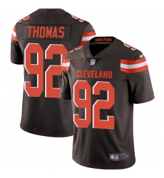 Men's Nike Cleveland Browns #92 Chad Thomas Brown Team Color Vapor Untouchable Limited Player NFL Jersey