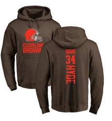 NFL Nike Cleveland Browns #34 Carlos Hyde Brown Backer Pullover Hoodie