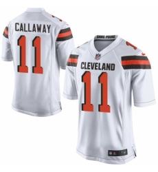 Men's Nike Cleveland Browns #11 Antonio Callaway Game White NFL Jersey