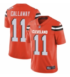 Youth Nike Cleveland Browns #11 Antonio Callaway Orange Alternate Vapor Untouchable Elite Player NFL Jersey