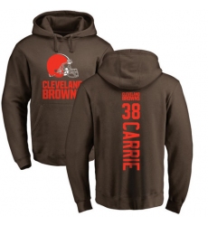NFL Nike Cleveland Browns #38 T. J. Carrie Brown Backer Pullover Hoodie