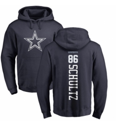 NFL Nike Dallas Cowboys #86 Dalton Schultz Navy Blue Backer Pullover Hoodie