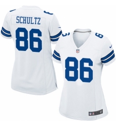 Women's Nike Dallas Cowboys #86 Dalton Schultz Game White NFL Jersey