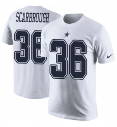 NFL Men's Nike Dallas Cowboys #36 Bo Scarbrough White Rush Pride Name & Number T-Shirt