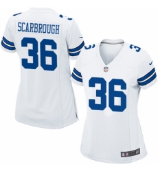 Women's Nike Dallas Cowboys #36 Bo Scarbrough Game White NFL Jersey