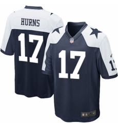 Men's Nike Dallas Cowboys #17 Allen Hurns Game Navy Blue Throwback Alternate NFL Jersey