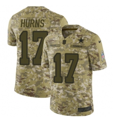 Men's Nike Dallas Cowboys #17 Allen Hurns Limited Camo 2018 Salute to Service NFL Jersey