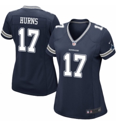 Women's Nike Dallas Cowboys #17 Allen Hurns Game Navy Blue Team Color NFL Jersey