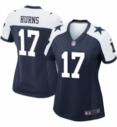Women's Nike Dallas Cowboys #17 Allen Hurns Game Navy Blue Throwback Alternate NFL Jersey