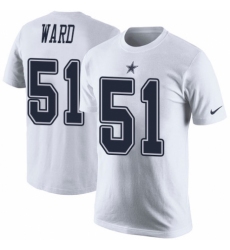 NFL Men's Nike Dallas Cowboys #51 Jihad Ward White Rush Pride Name & Number T-Shirt