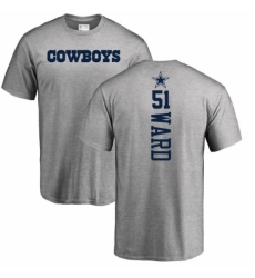 NFL Nike Dallas Cowboys #51 Jihad Ward Ash Backer T-Shirt