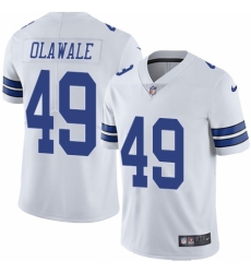 Youth Nike Dallas Cowboys #49 Jamize Olawale White Vapor Untouchable Limited Player NFL Jersey