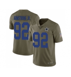 Men's Dallas Cowboys #92 Dorance Armstrong Jr. Limited Olive 2017 Salute to Service Football Jersey