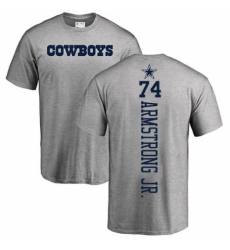NFL Nike Dallas Cowboys #74 Dorance Armstrong Jr. Ash Backer T-Shirt