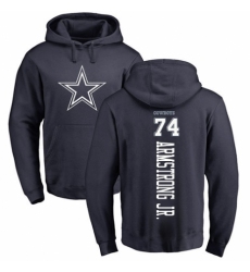 NFL Nike Dallas Cowboys #74 Dorance Armstrong Jr. Navy Blue Backer Pullover Hoodie