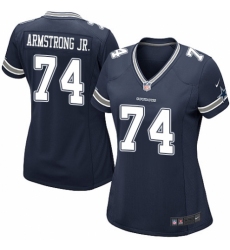 Women's Nike Dallas Cowboys #74 Dorance Armstrong Jr. Game Navy Blue Team Color NFL Jersey