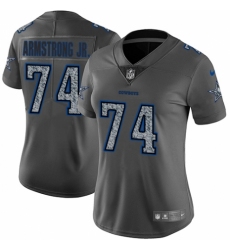 Women's Nike Dallas Cowboys #74 Dorance Armstrong Jr. Gray Static Vapor Untouchable Limited NFL Jersey