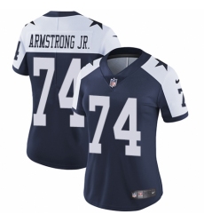 Women's Nike Dallas Cowboys #74 Dorance Armstrong Jr. Navy Blue Throwback Alternate Vapor Untouchable Elite Player NFL Jersey