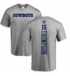 NFL Nike Dallas Cowboys #15 Deonte Thompson Ash Backer T-Shirt