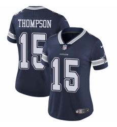 Women's Nike Dallas Cowboys #15 Deonte Thompson Navy Blue Team Color Vapor Untouchable Elite Player NFL Jersey