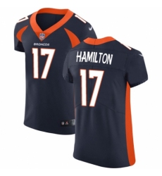 Men's Nike Denver Broncos #17 DaeSean Hamilton Navy Blue Alternate Vapor Untouchable Elite Player NFL Jersey