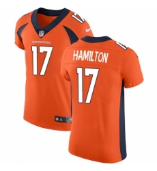 Men's Nike Denver Broncos #17 DaeSean Hamilton Orange Team Color Vapor Untouchable Elite Player NFL Jersey