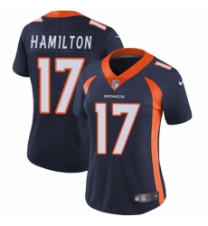 Women's Nike Denver Broncos #17 DaeSean Hamilton Navy Blue Alternate Vapor Untouchable Elite Player NFL Jersey