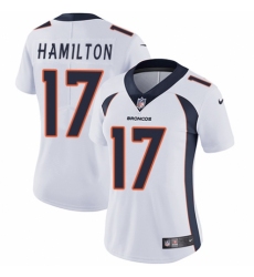 Women's Nike Denver Broncos #17 DaeSean Hamilton White Vapor Untouchable Elite Player NFL Jersey