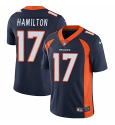 Youth Nike Denver Broncos #17 DaeSean Hamilton Navy Blue Alternate Vapor Untouchable Elite Player NFL Jersey