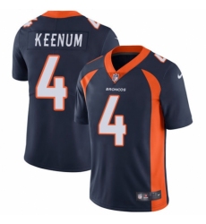 Youth Nike Denver Broncos #4 Case Keenum Navy Blue Alternate Vapor Untouchable Limited Player NFL Jersey