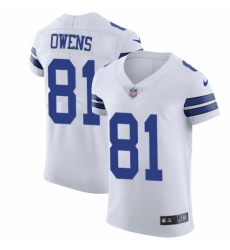 Men's Nike Dallas Cowboys #81 Terrell Owens White Vapor Untouchable Elite Player NFL Jersey