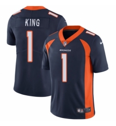 Youth Nike Denver Broncos #1 Marquette King Navy Blue Alternate Vapor Untouchable Elite Player NFL Jersey