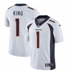 Youth Nike Denver Broncos #1 Marquette King White Vapor Untouchable Limited Player NFL Jersey