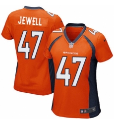 Women's Nike Denver Broncos #47 Josey Jewell Game Orange Team Color NFL Jersey