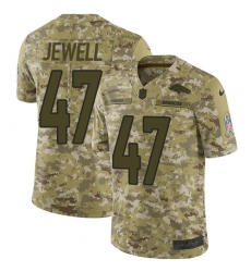 Youth Nike Denver Broncos #47 Josey Jewell Limited Camo 2018 Salute to Service NFL Jersey