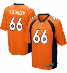 Men's Nike Denver Broncos #66 Jared Veldheer Game Orange Team Color NFL Jersey