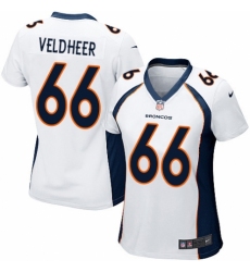 Women's Nike Denver Broncos #66 Jared Veldheer Game White NFL Jersey