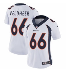 Women's Nike Denver Broncos #66 Jared Veldheer White Vapor Untouchable Elite Player NFL Jersey