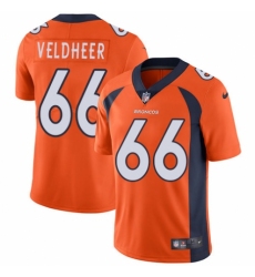 Youth Nike Denver Broncos #66 Jared Veldheer Orange Team Color Vapor Untouchable Elite Player NFL Jersey