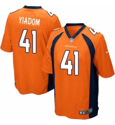 Men's Nike Denver Broncos #41 Isaac Yiadom Game Orange Team Color NFL Jersey
