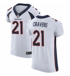 Men's Nike Denver Broncos #21 Su'a Cravens White Vapor Untouchable Elite Player NFL Jersey