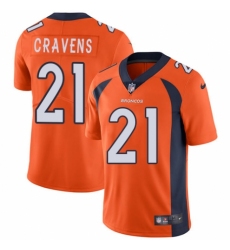 Youth Nike Denver Broncos #21 Su'a Cravens Orange Team Color Vapor Untouchable Elite Player NFL Jersey