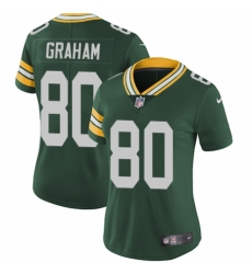Women's Nike Green Bay Packers #80 Jimmy Graham Green Team Color Vapor Untouchable Limited Player NFL Jersey