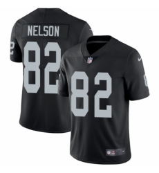 Youth Nike Oakland Raiders #82 Jordy Nelson Black Team Color Vapor Untouchable Limited Player NFL Jersey