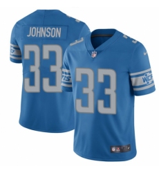 Youth Nike Detroit Lions #33 Kerryon Johnson Blue Team Color Vapor Untouchable Elite Player NFL Jersey