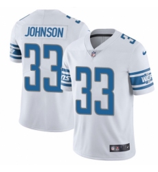 Youth Nike Detroit Lions #33 Kerryon Johnson White Vapor Untouchable Elite Player NFL Jersey