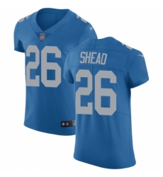 Men's Nike Detroit Lions #26 DeShawn Shead Blue Alternate Vapor Untouchable Elite Player NFL Jersey