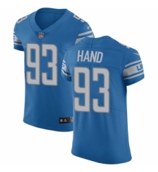 Men's Nike Detroit Lions #93 Da'Shawn Hand Blue Team Color Vapor Untouchable Elite Player NFL Jersey